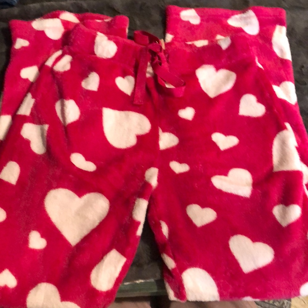 Fluffy Heart pj pants